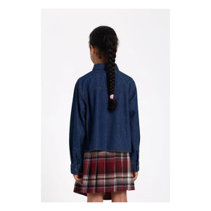Finger in the nose - Falda asimétrica Sterling Check | Berenjena
