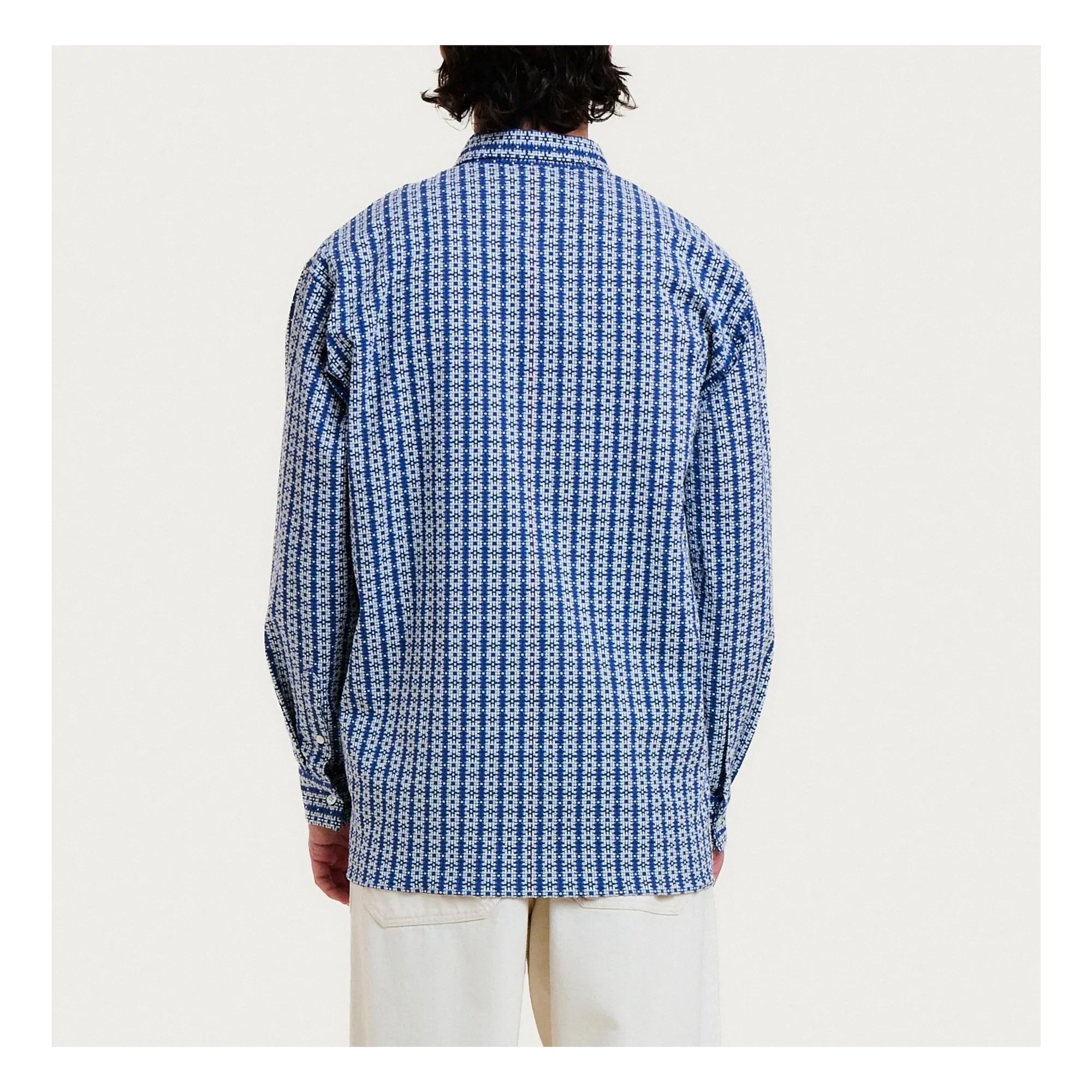 Homecore - Camisa Mykonos Shadow | Azul claro