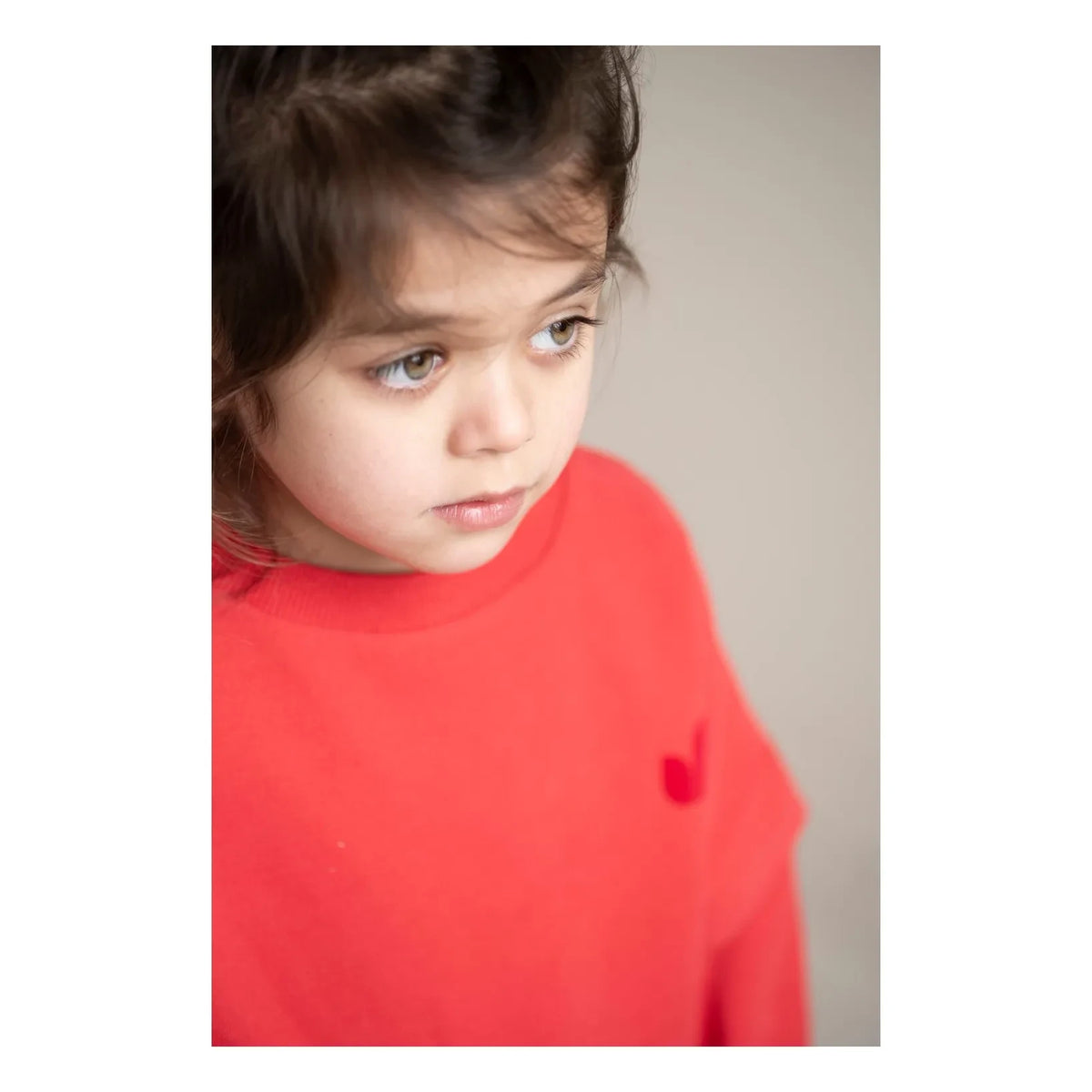 Jenest - Organik pamuk balon sweatshirt | Kırmızı