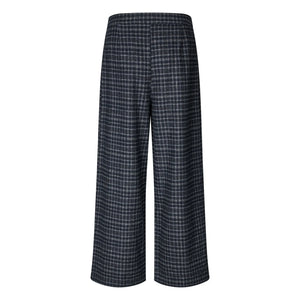 Lollys Laundry - Pantalones Zola de cuadros | Azul oscuro