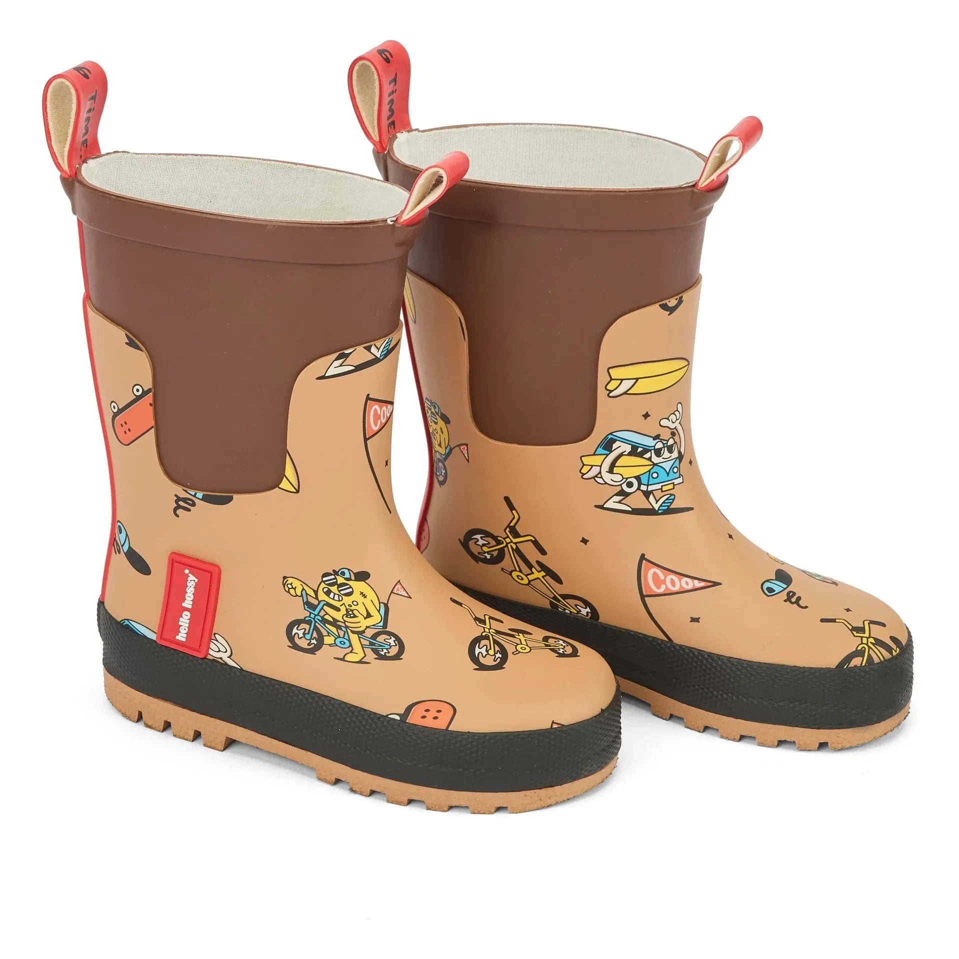 Hello Hossy - Botas de agua Mascots Ride | Marrón