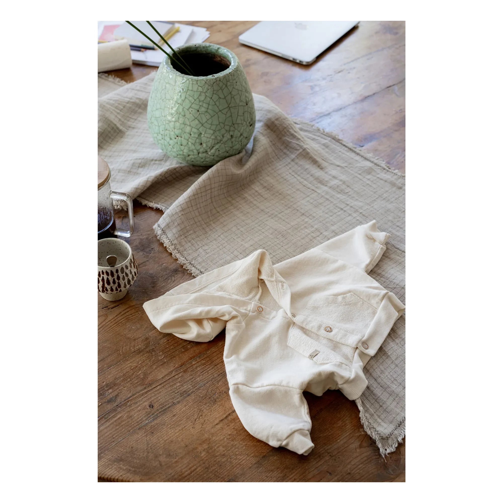 1+ in the family - Chaqueta con capucha Naxos Polar | Crudo