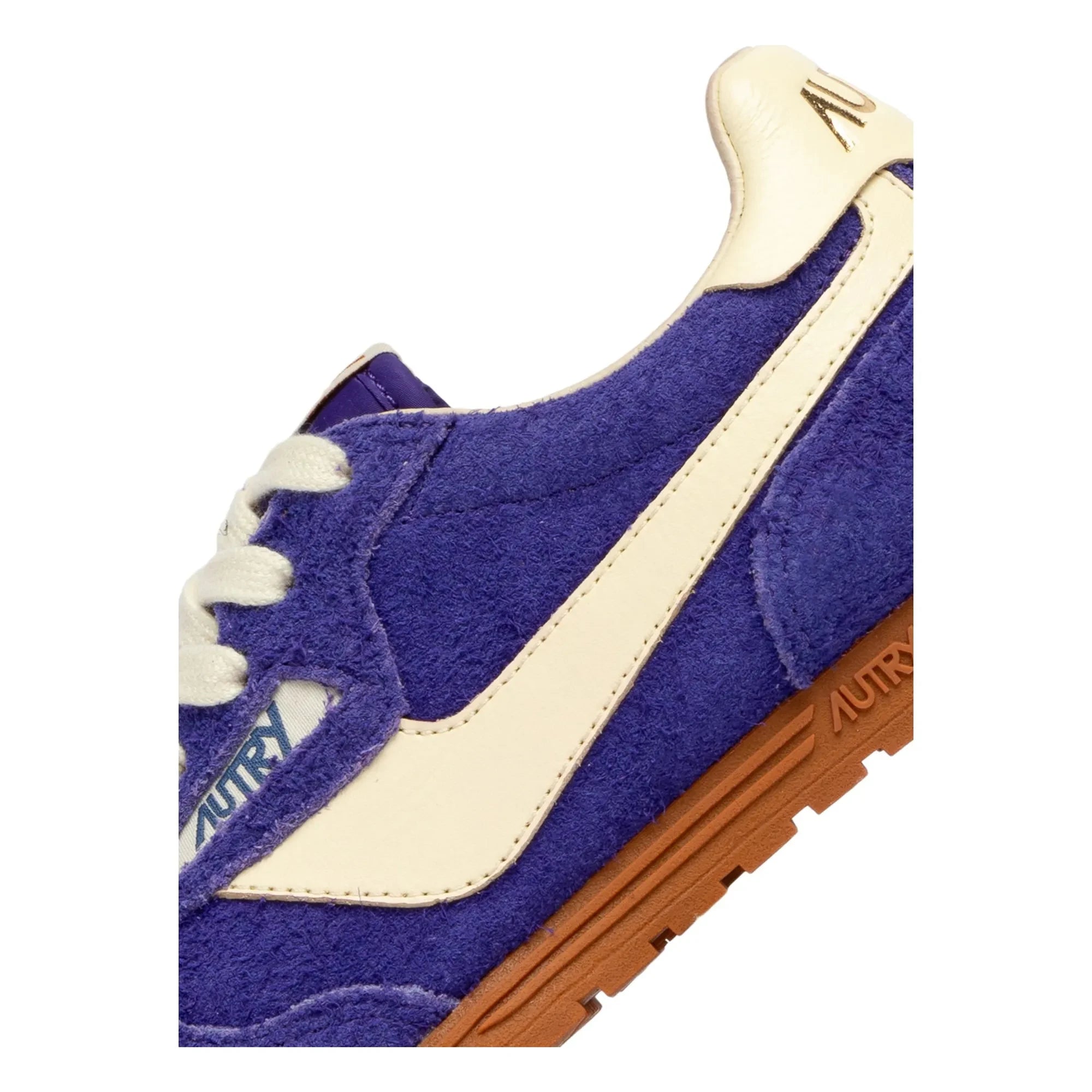 Zapatillas deportivas bajas Autry Windspin de dos tonos en ante y piel | Morado