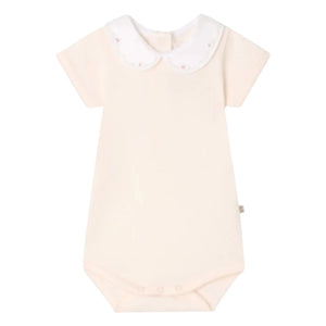 Bonpoint - Body de cisne de algodón orgánico | Rosa empolvado