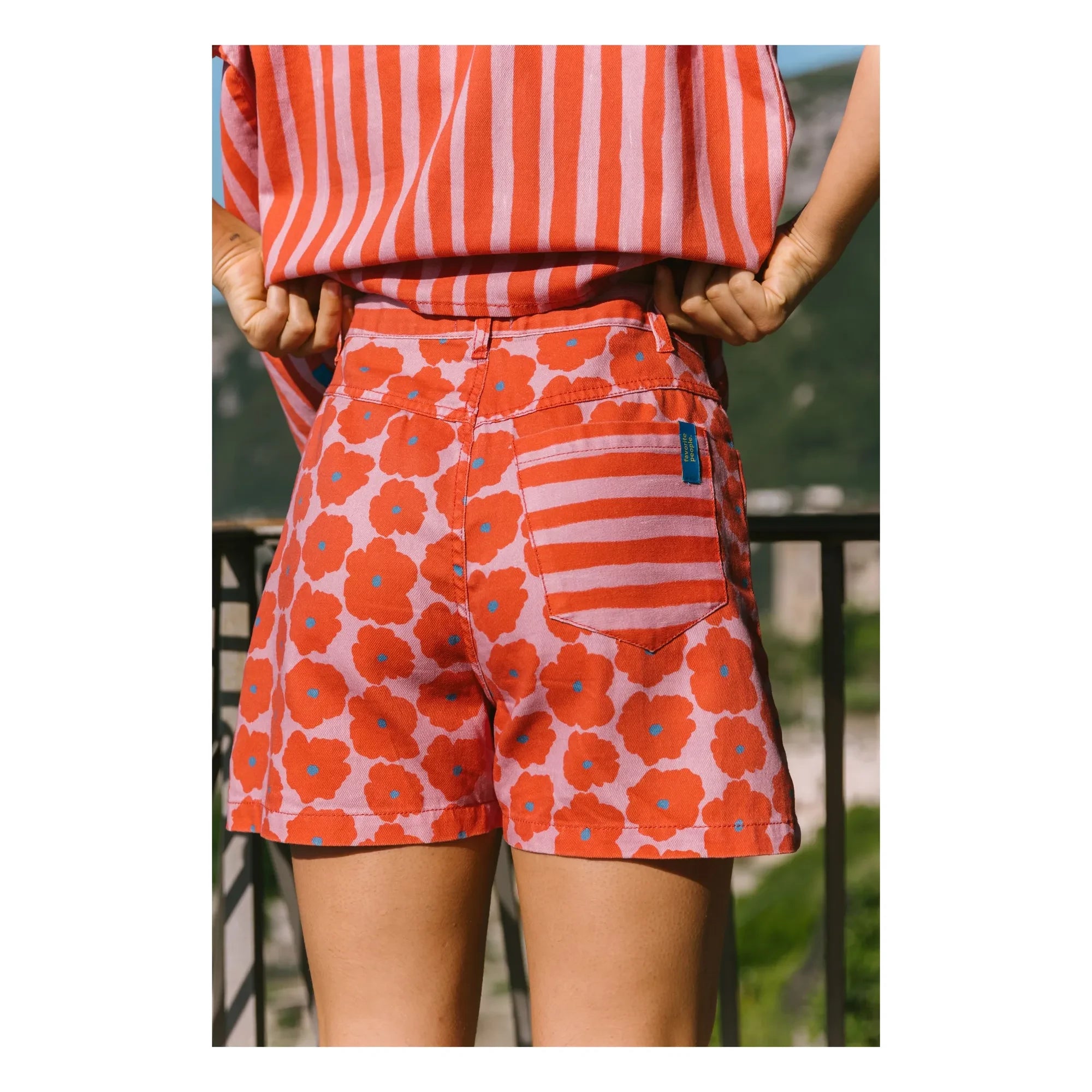 Favorite People - Short Napoli Fleuri - Colección de mujer | Rojo