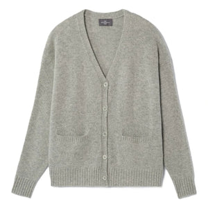 Bompard - Chaleco de cachemir oversize | Gris plata