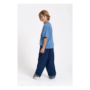 Smallable Kid - Camiseta de Algodón Orgánico Nils | Azul
