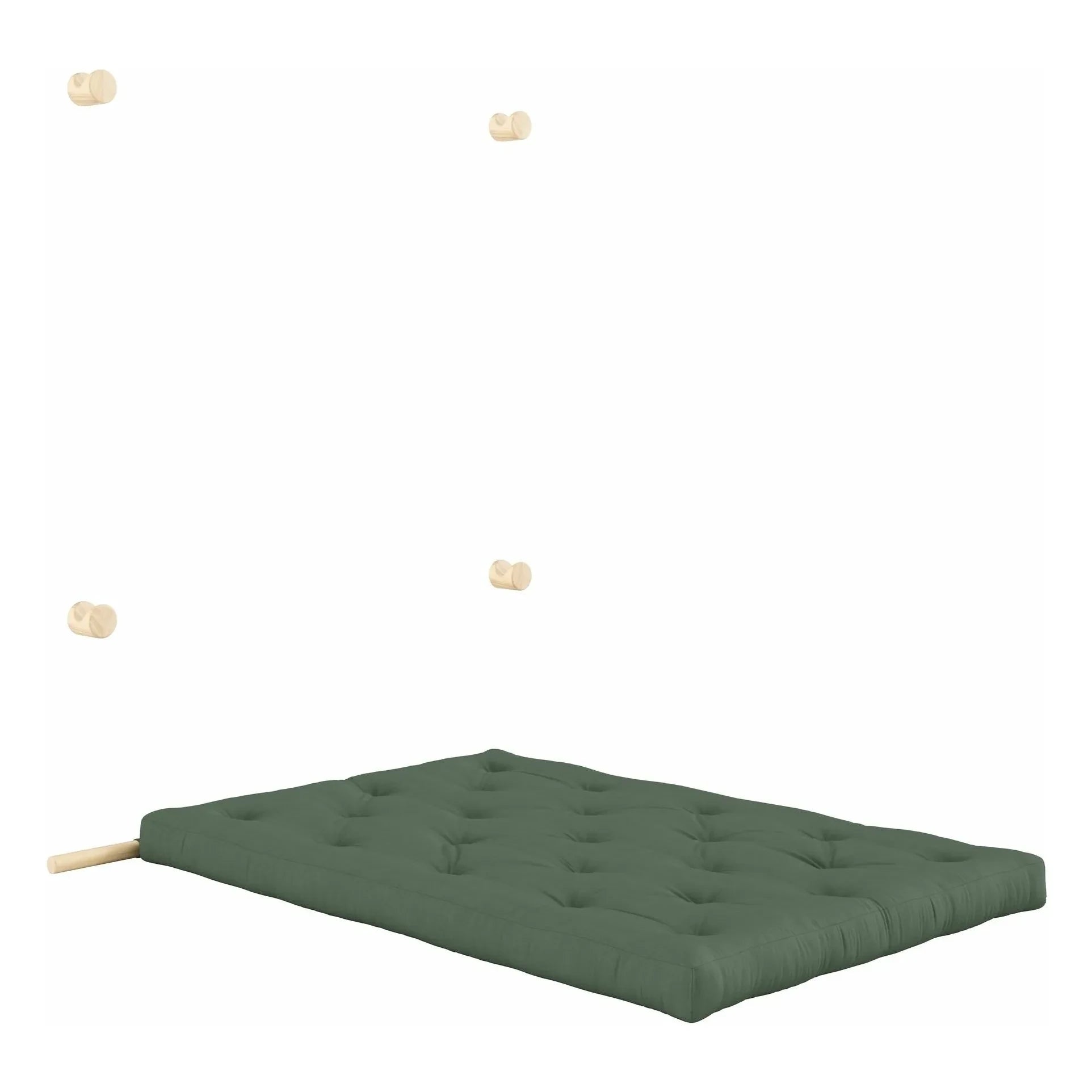 Karup Design - Sofá cama con ganchos 135x200 cm | Verde oliva