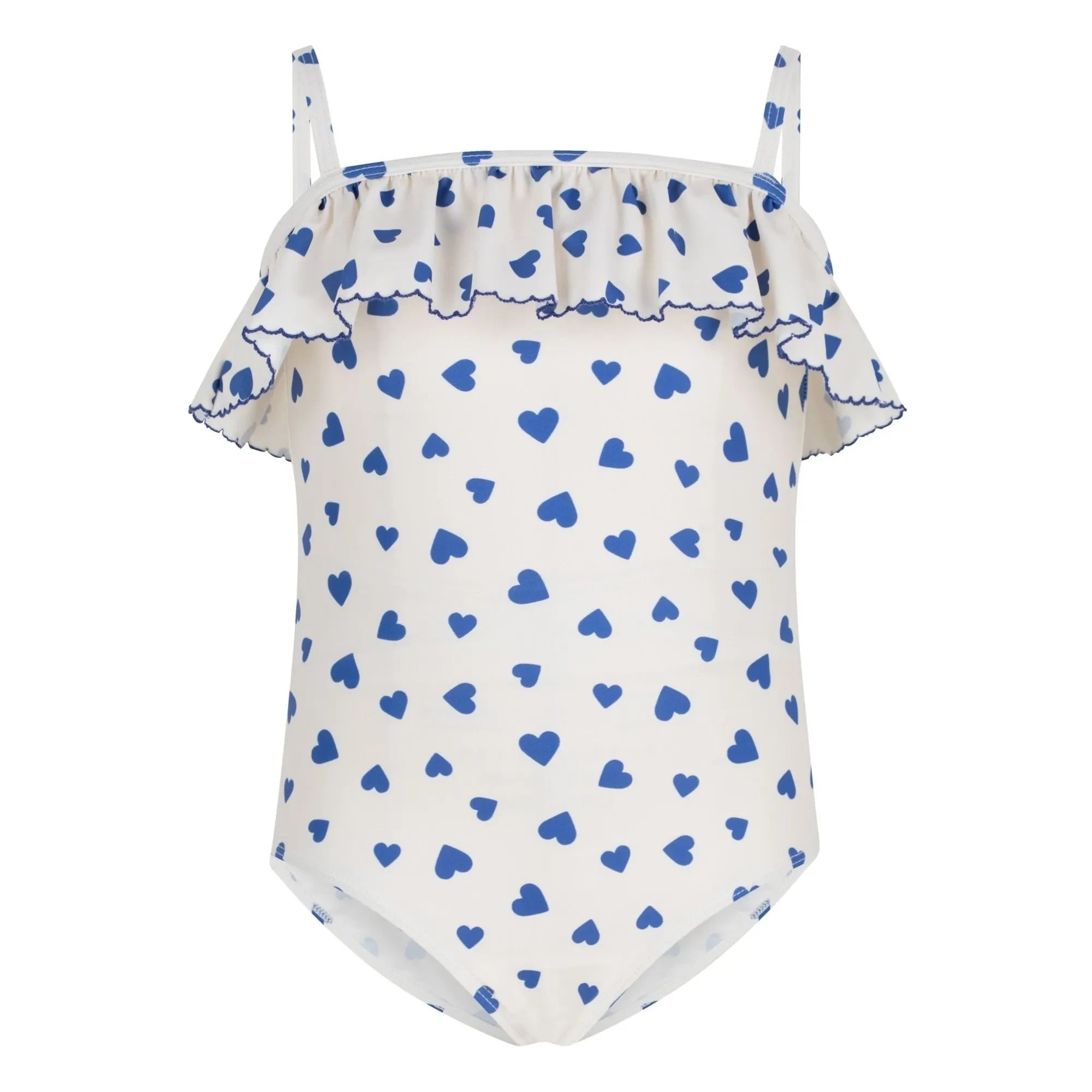 Petit Bateau - Traje de baño Flying Hearts | Blanco