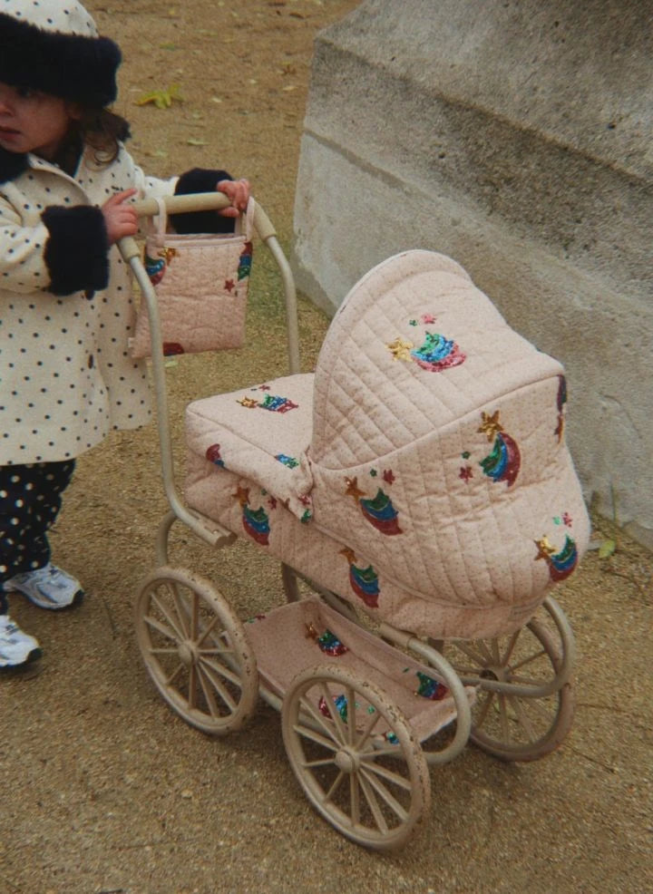 Konges Sløjd - Cochecito Minnie Estrella Arcoíris para muñecas