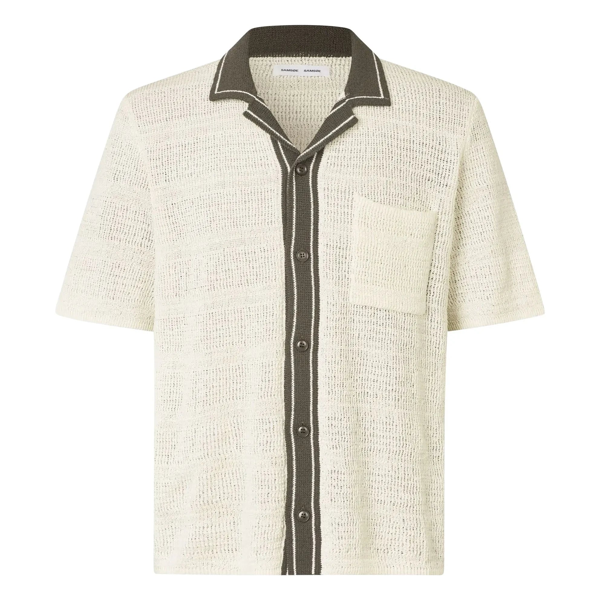 Samsoe Samsoe - Camisa de manga corta Sapercy Maille | Blanca