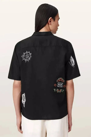 Camisa de lino AllSaints KARLTON