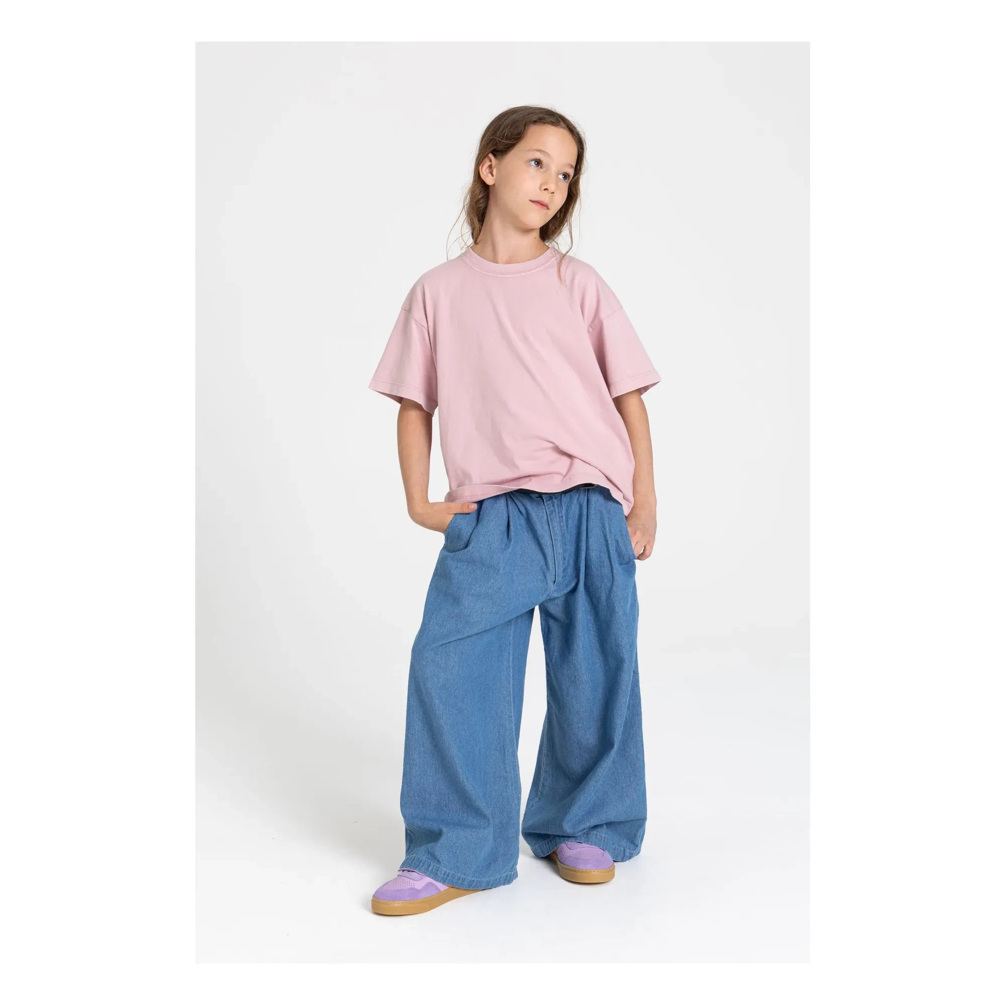 Smallable Kid - Camiseta Liv Algodón orgánico | Rosa empolvado
