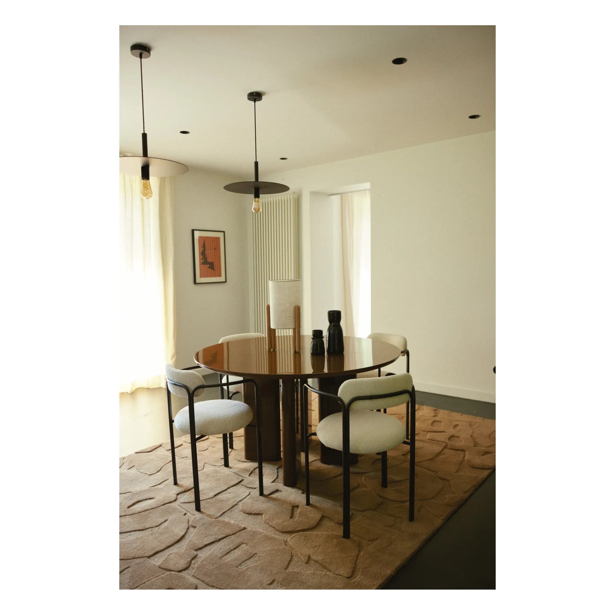 Gabrielle Paris - Mesa de comedor redonda Joe | Caramelo