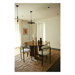 Gabrielle Paris - Mesa de comedor redonda Joe | Caramelo