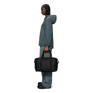 Rains - Bolsa de Fin de Semana Pequeña Hilo W3 | Negro