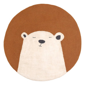 Muskhane - Alfombra de fieltro Pasu Grizzly | Rosa palo