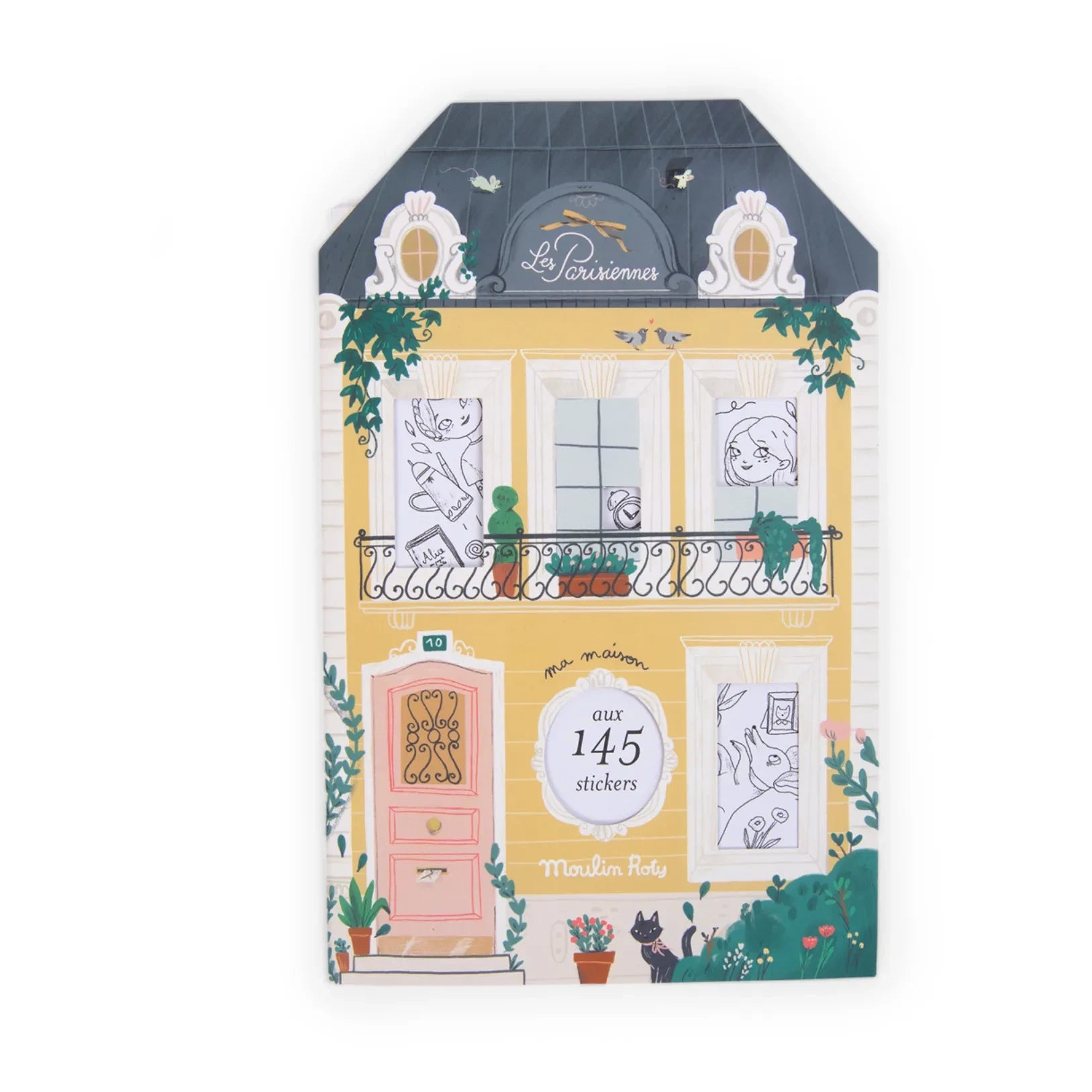 Moulin Roty - Libro para colorear Les Parisiennes