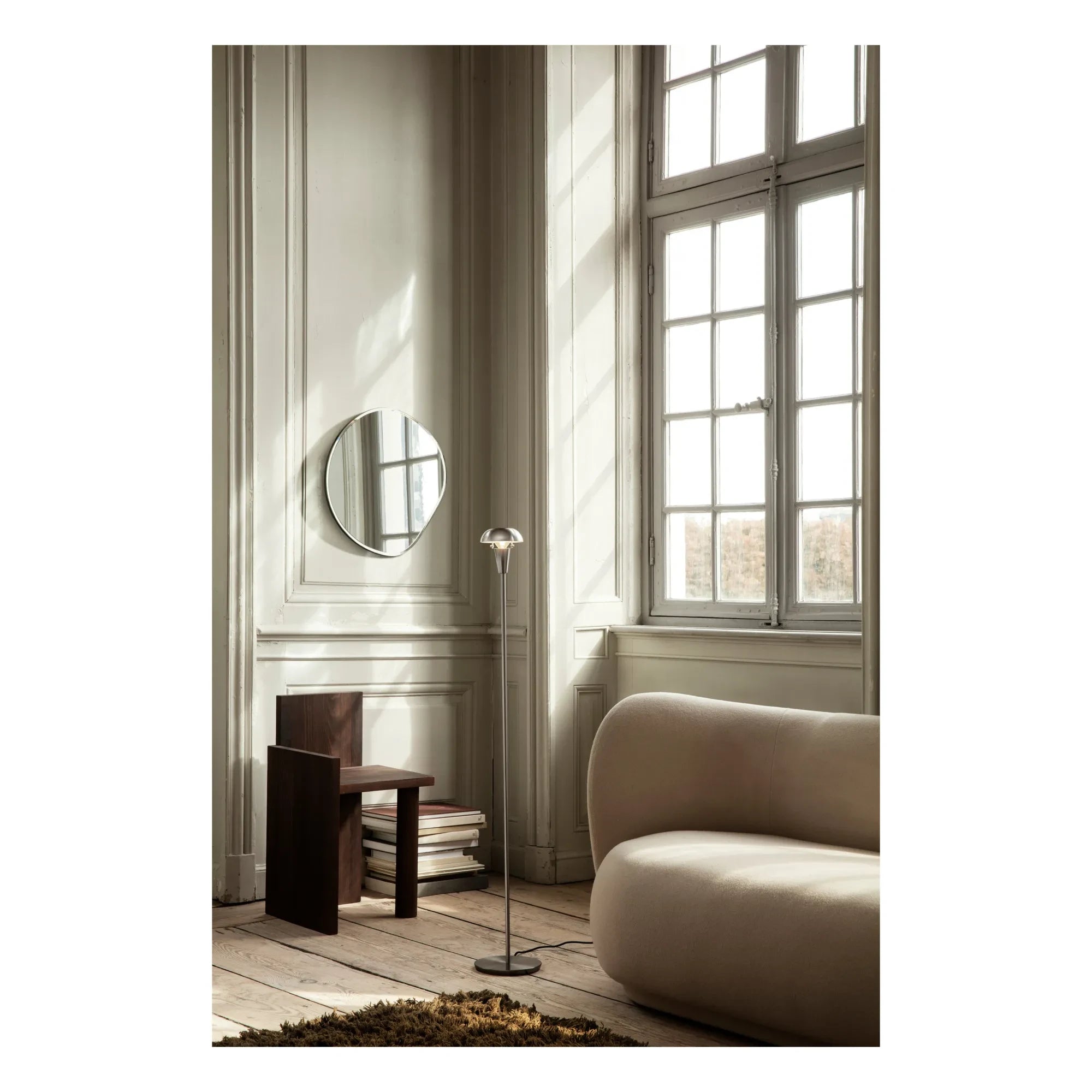 Ferm Living - Espejo Pond | Cromo