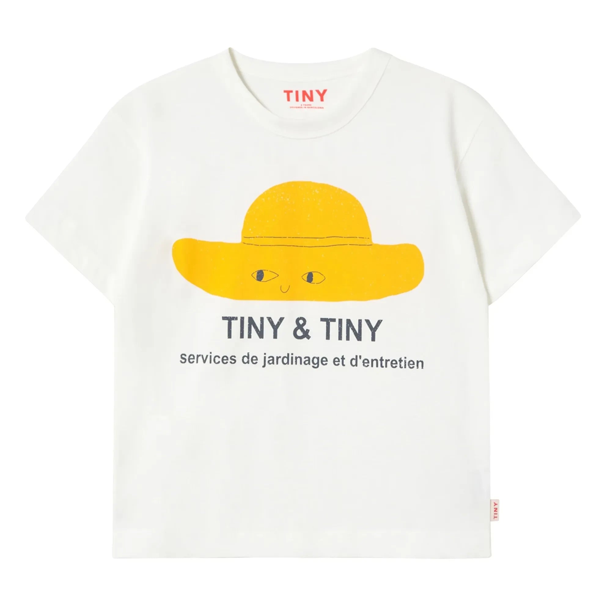 Tinycottons - Camiseta de algodón orgánico Tiny & Tiny | Blanco