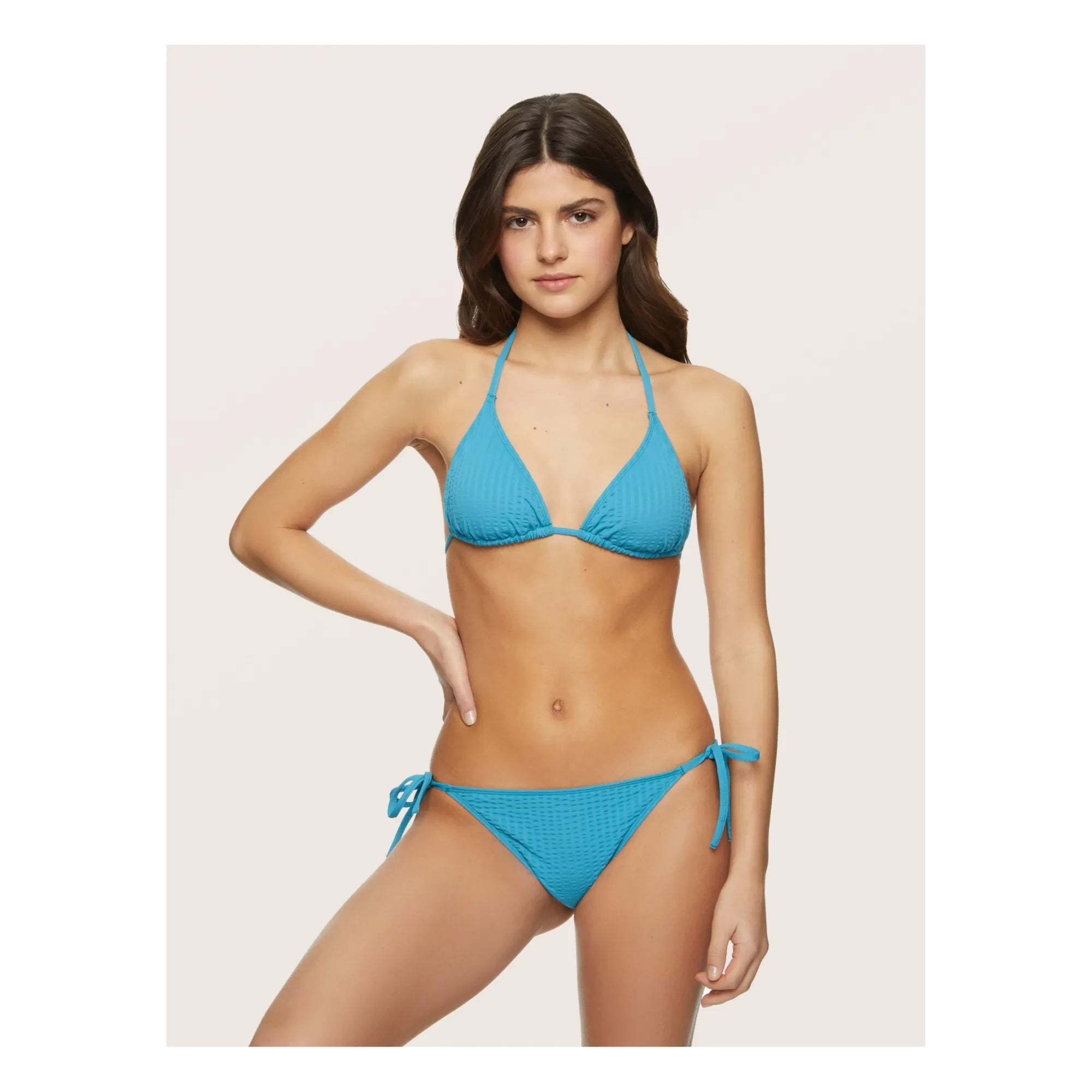 Miska Paris - Top de bikini triangular | Azul