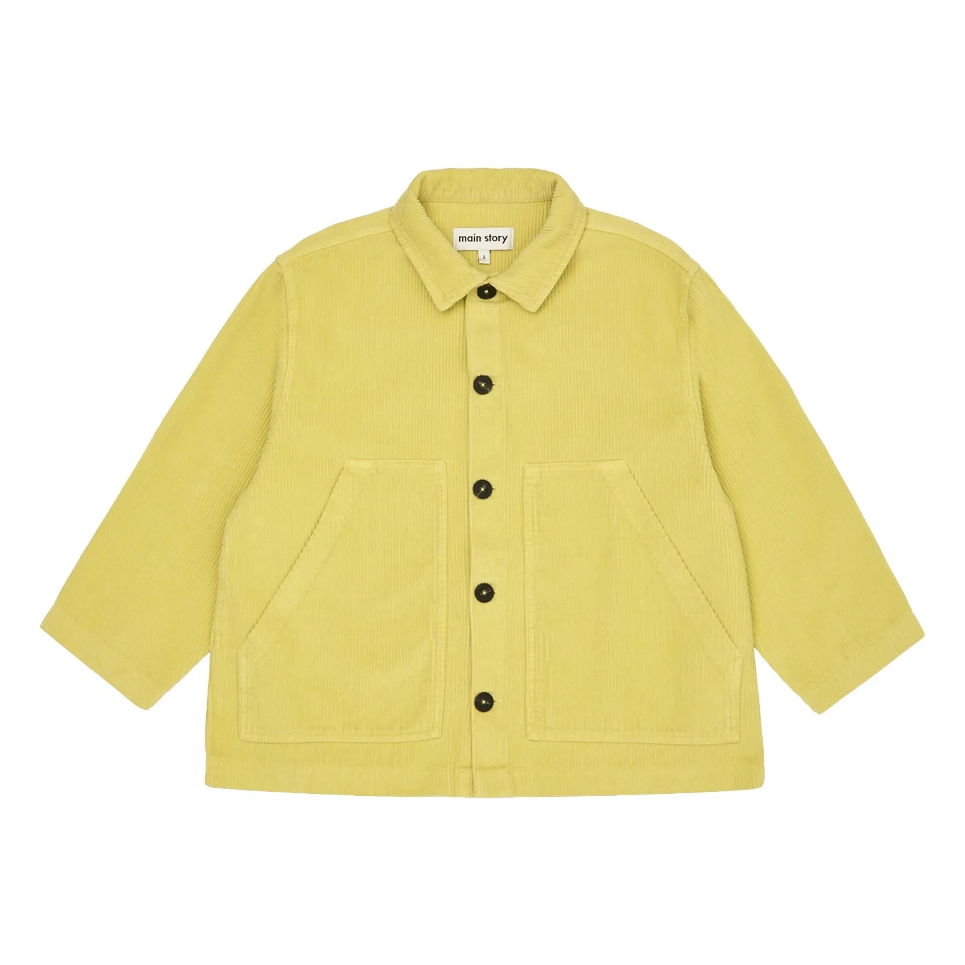 Main Story - Sobrecamisa de pana de algodón orgánico | Amarillo