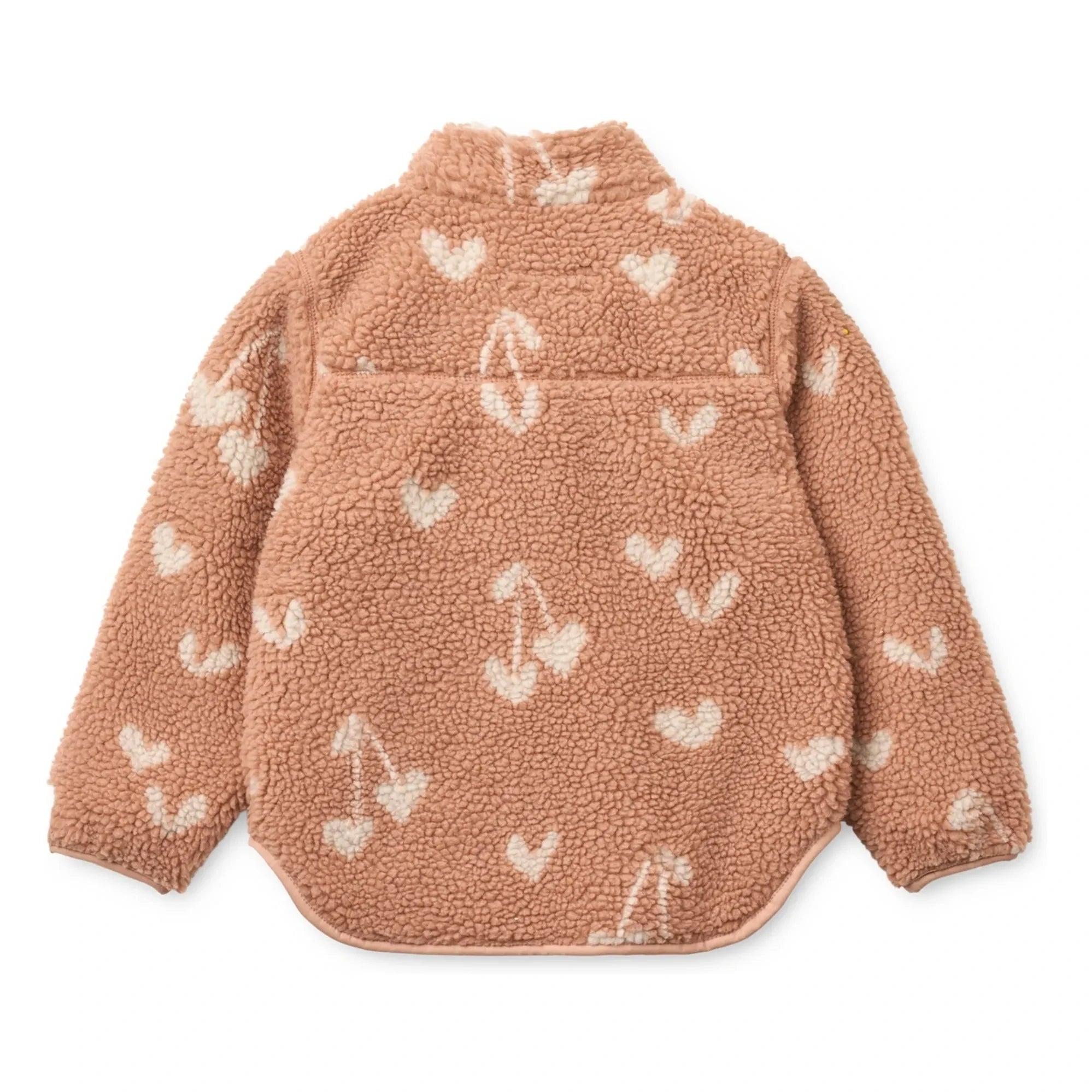 Liewood - Chaqueta Nolan Sherpa con fibras recicladas Corazones | Rosa