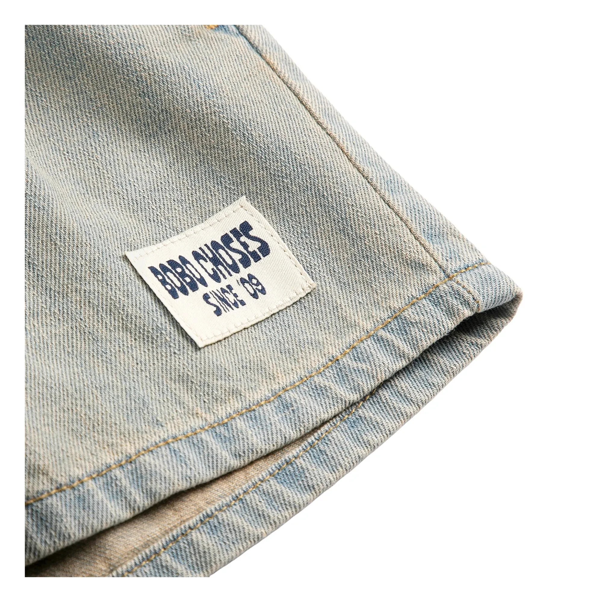 Bobo Choses - Bobo Choses Pantalón Corto Vaquero Color Lavado | Azul