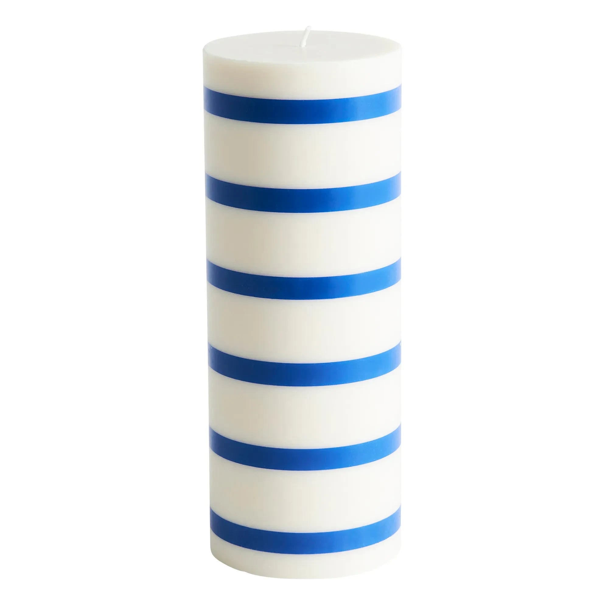 Hay - Vela de columna rayada | Azul