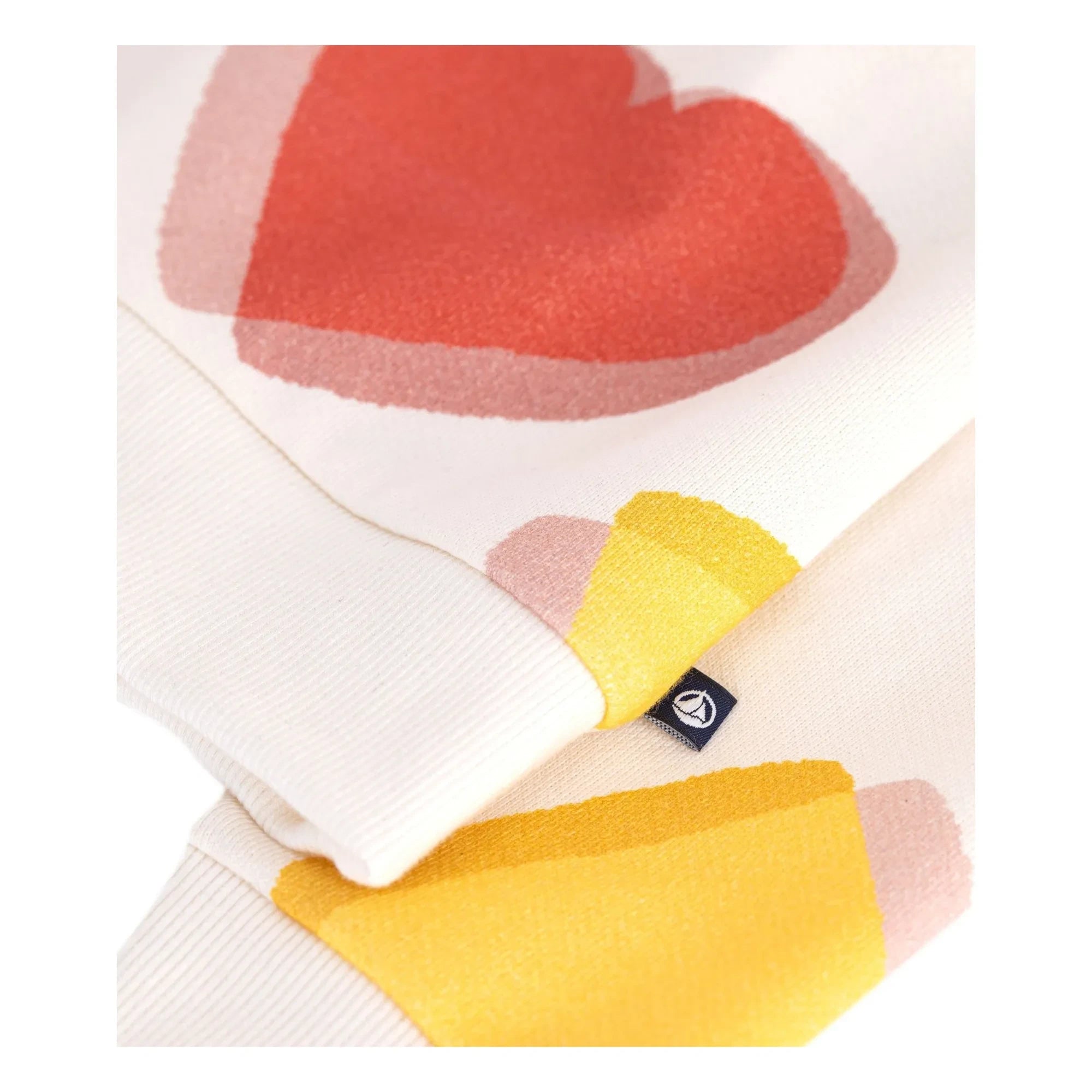 Petit Bateau - Sweat hearts | Beyaz