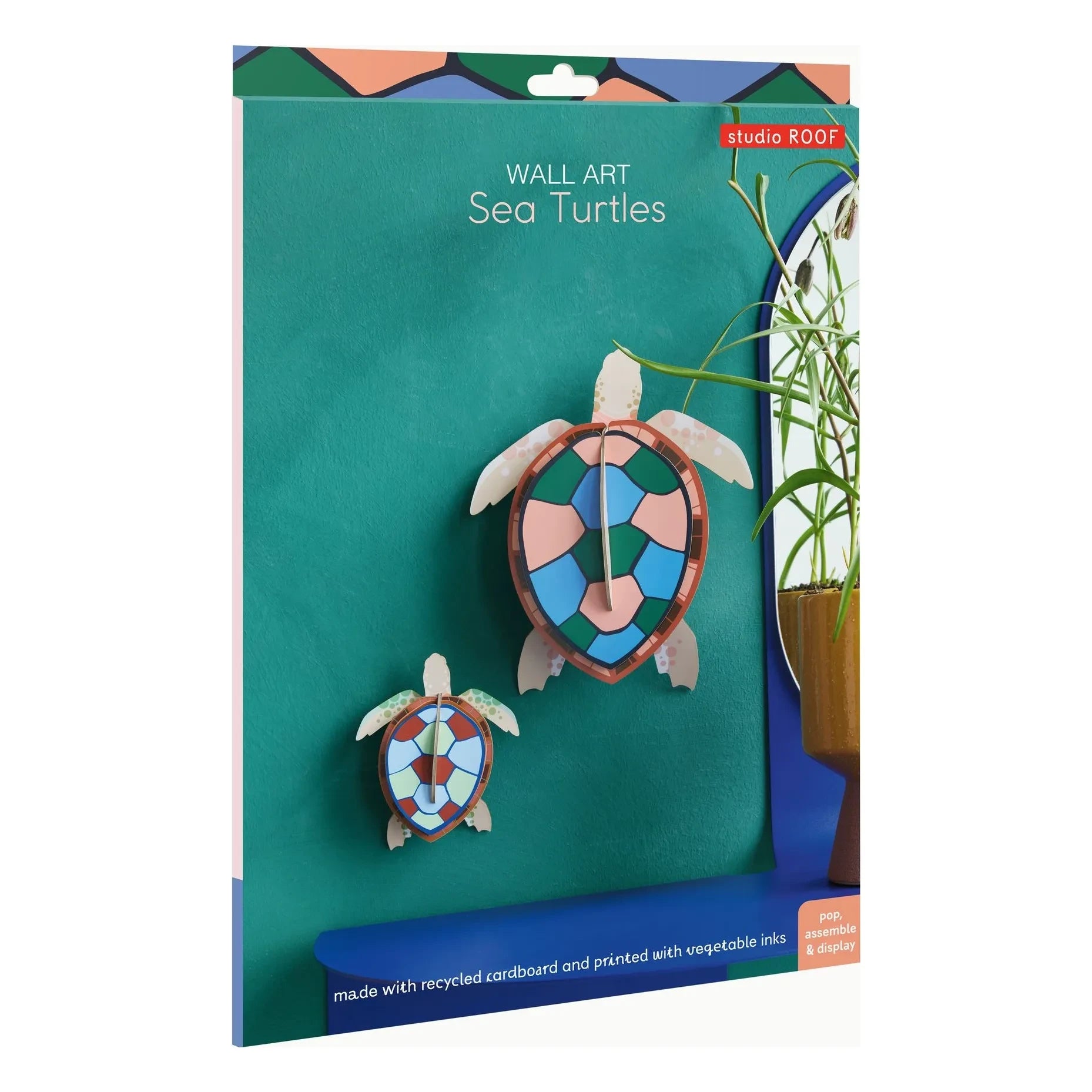 Studio Roof - Tortugas decorativas de pared - Set de 2