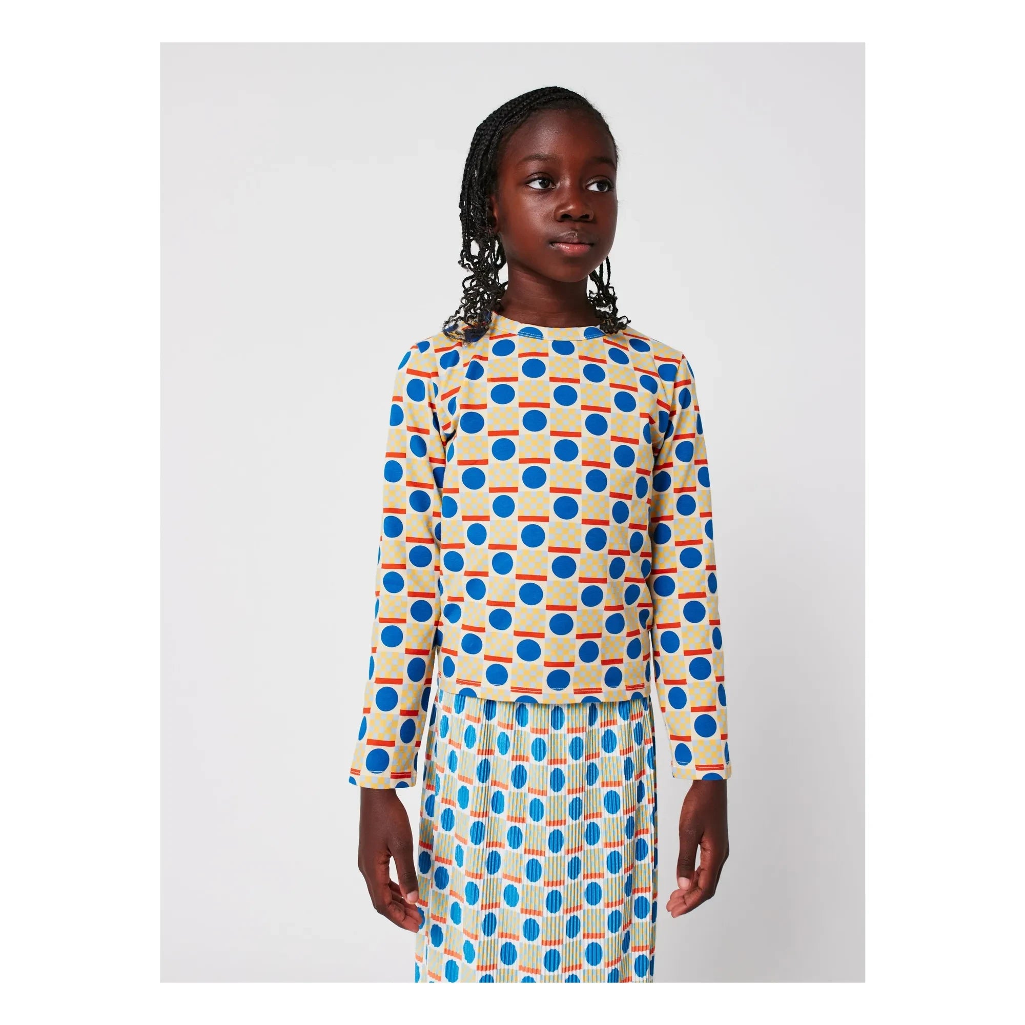 Bobo Choses - Camiseta geométrica de algodón orgánico | Crudo
