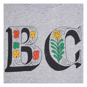Bobo Choses - Sudadera corta de algodón orgánico BC | Gris jaspeado