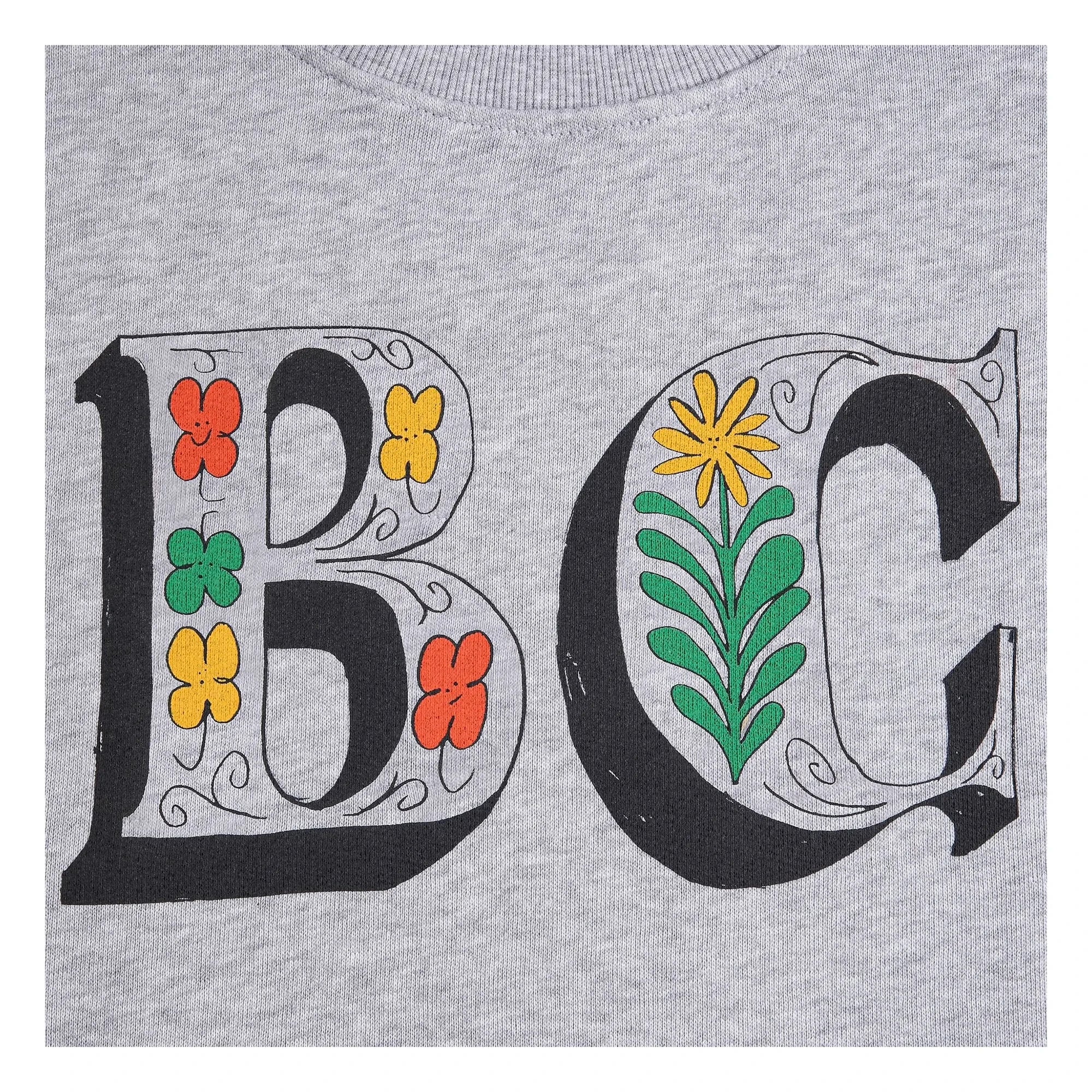 Bobo Choses - Sudadera corta de algodón orgánico BC | Gris jaspeado
