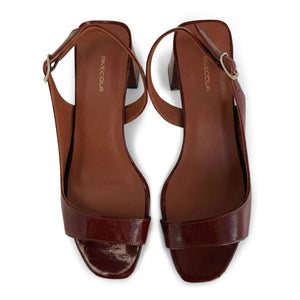 Rivecour - Sandalias n.º 674 Cuero charol | Cognac