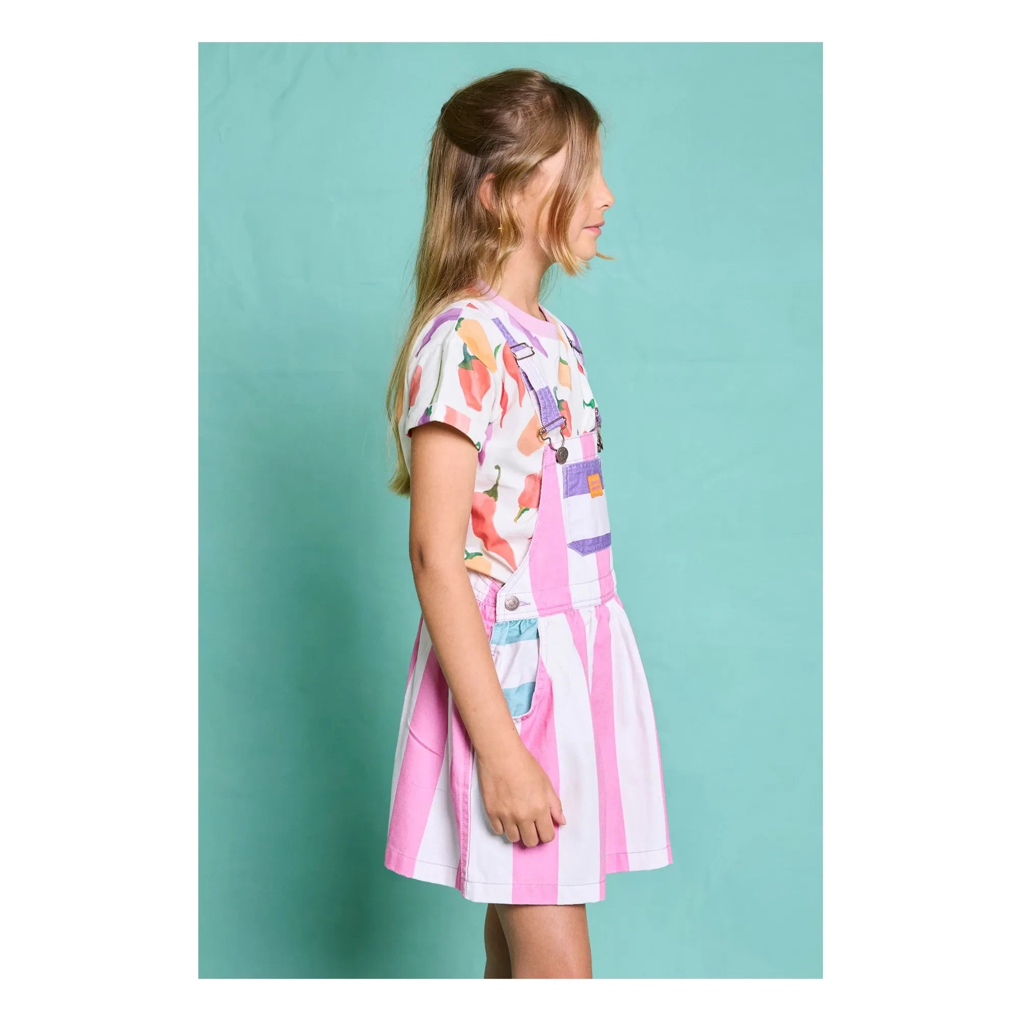 Favorite People - Vestido Peto de Rayas Amore | Rosa
