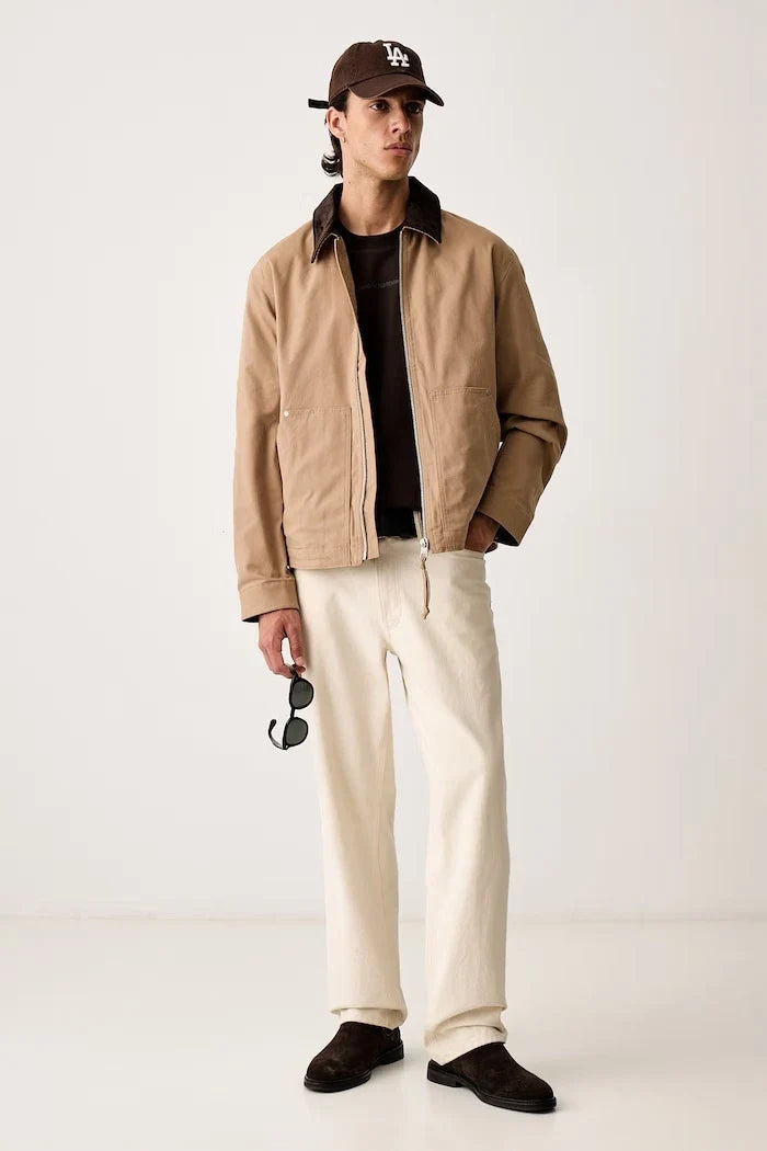 Chaqueta de entretiempo de algodón y elastano para hombre