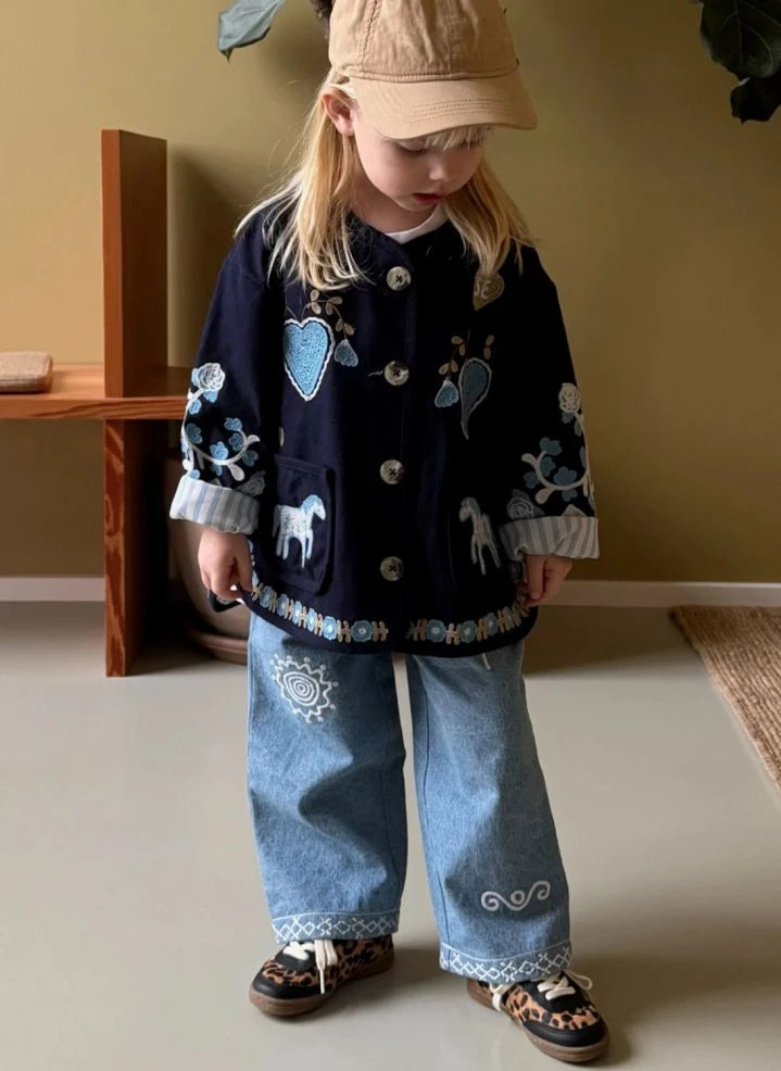 SISSEL EDELBO - Chaqueta Maggie Horse - Colección infantil | Azul marino