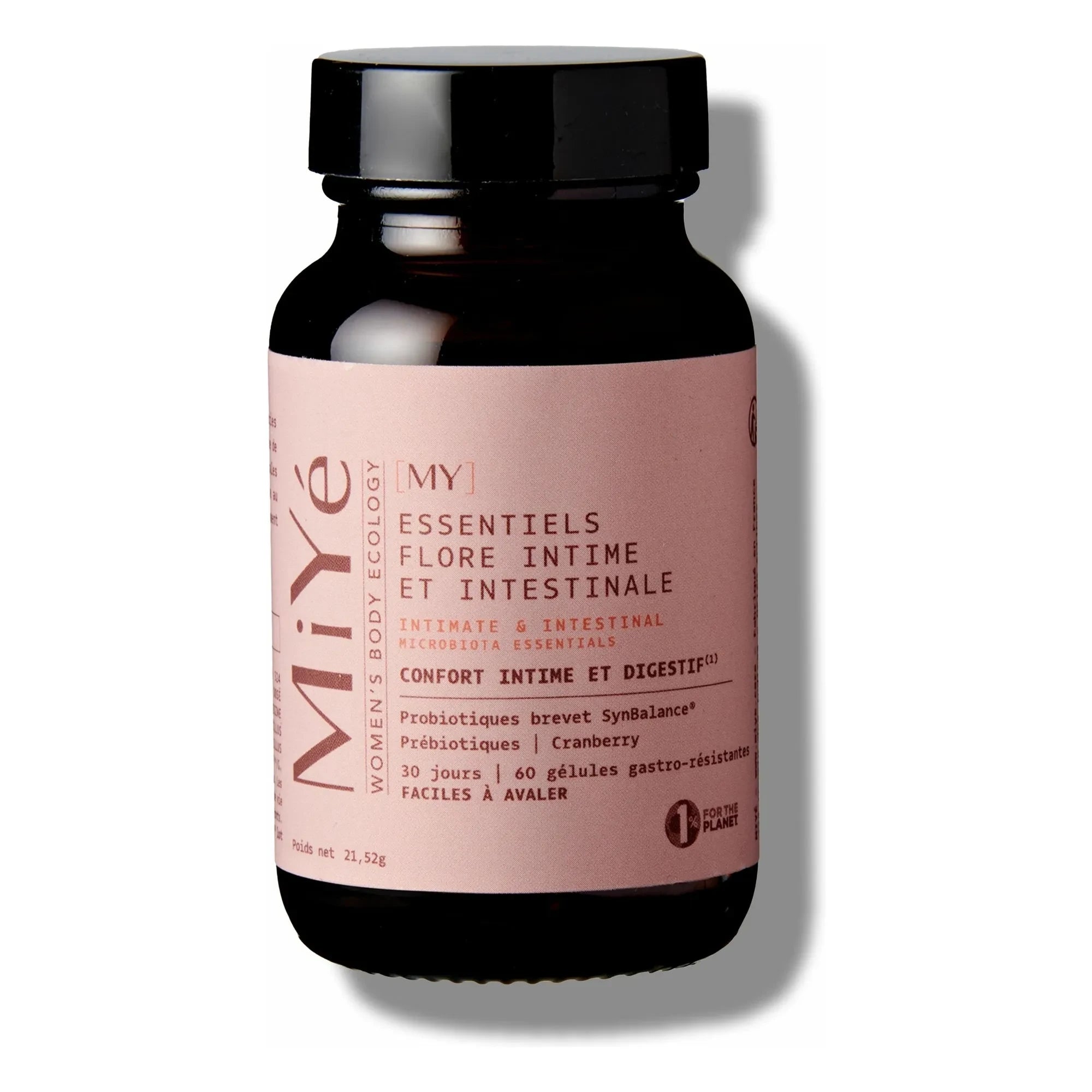 MiYé - Essentiels suplemento alimenticio para equilibrar la flora intestinal e íntima - 30 días