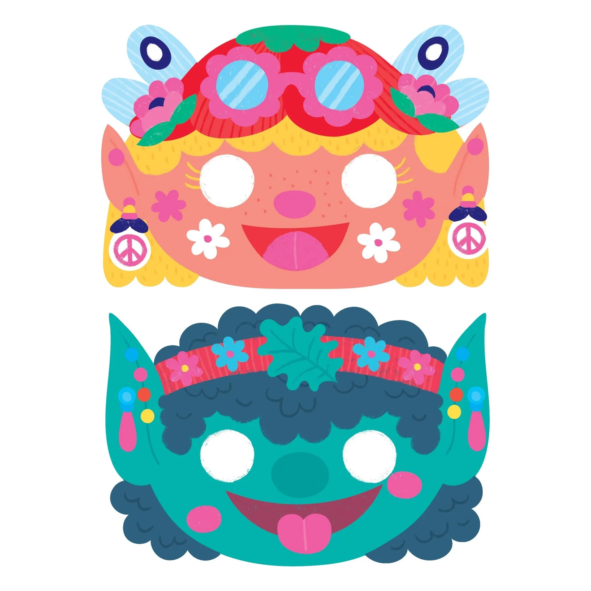 Omy x Gallimard Jeunesse - Set de 6 máscaras decorativas Magic Mask