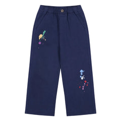 Jelly Mallow - Pantalón de pana con estampado de estrellas | Azul marino
