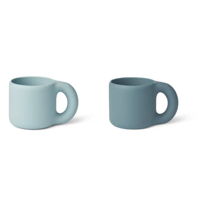 Liewood - Vasos de silicona Kylie - Set de 2 | Azul