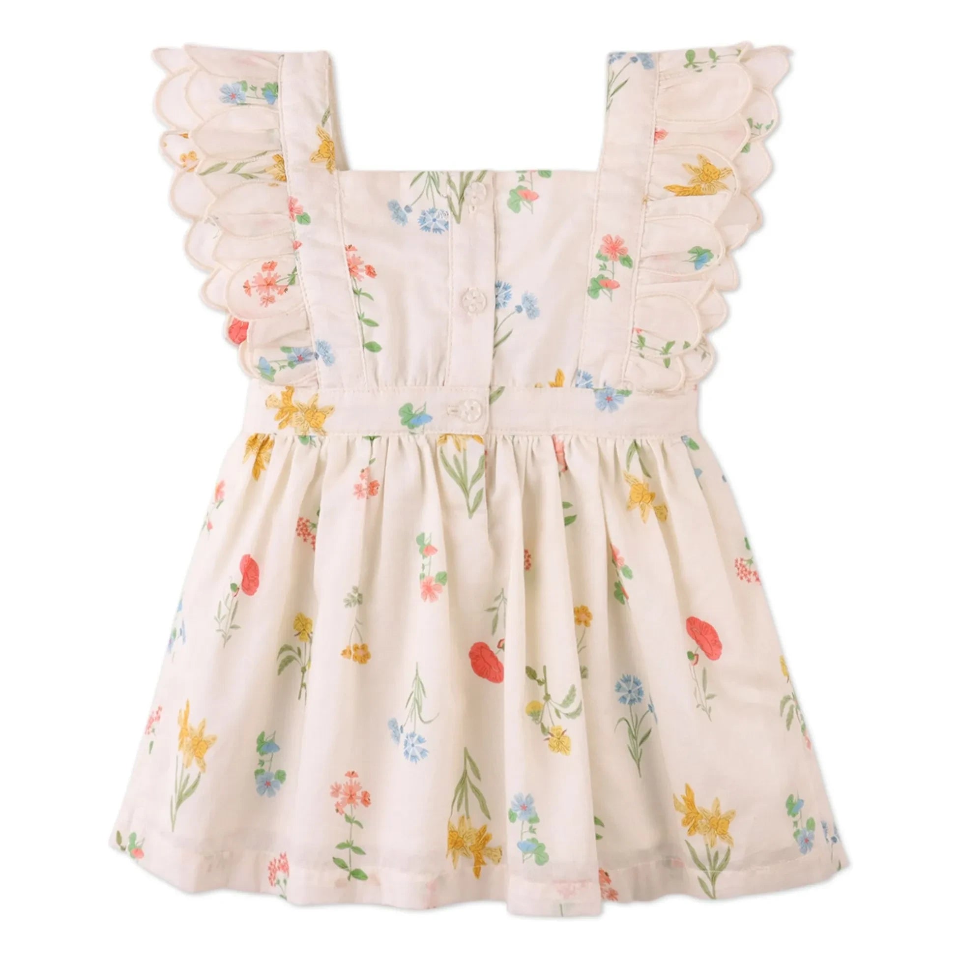 Gingersnaps - Vestido bordado Chisa | Crudo