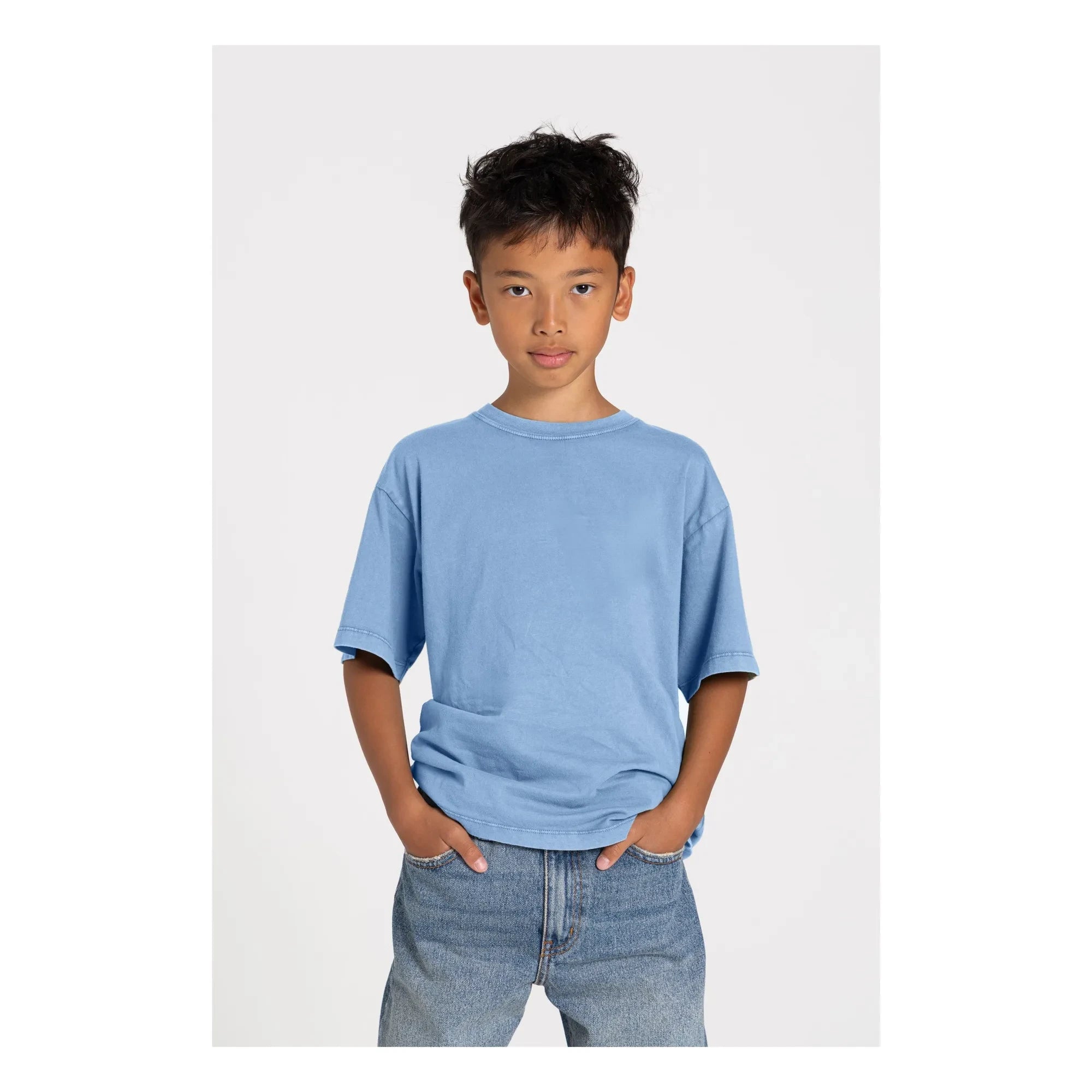 Smallable Kid - Camiseta de algodón orgánico Nils | Gris azulado