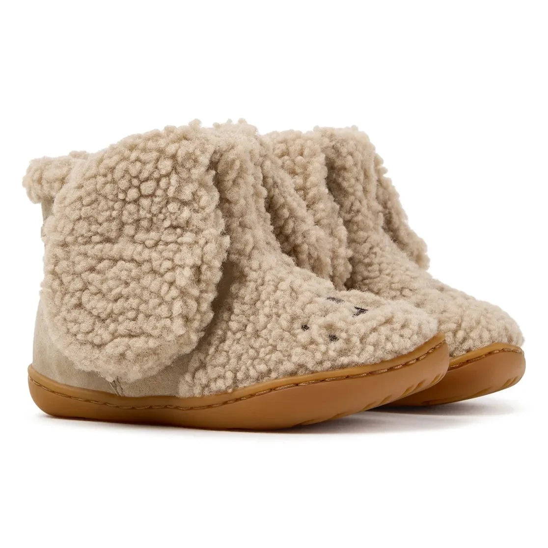 Camper - Twins Rabbit Sherpa Botas | Beige