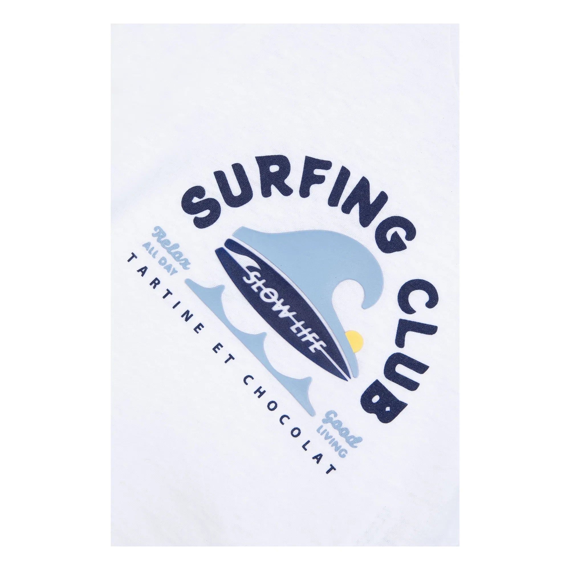 Tartine et Chocolat - Camiseta de bebé Surfing Club | Blanco