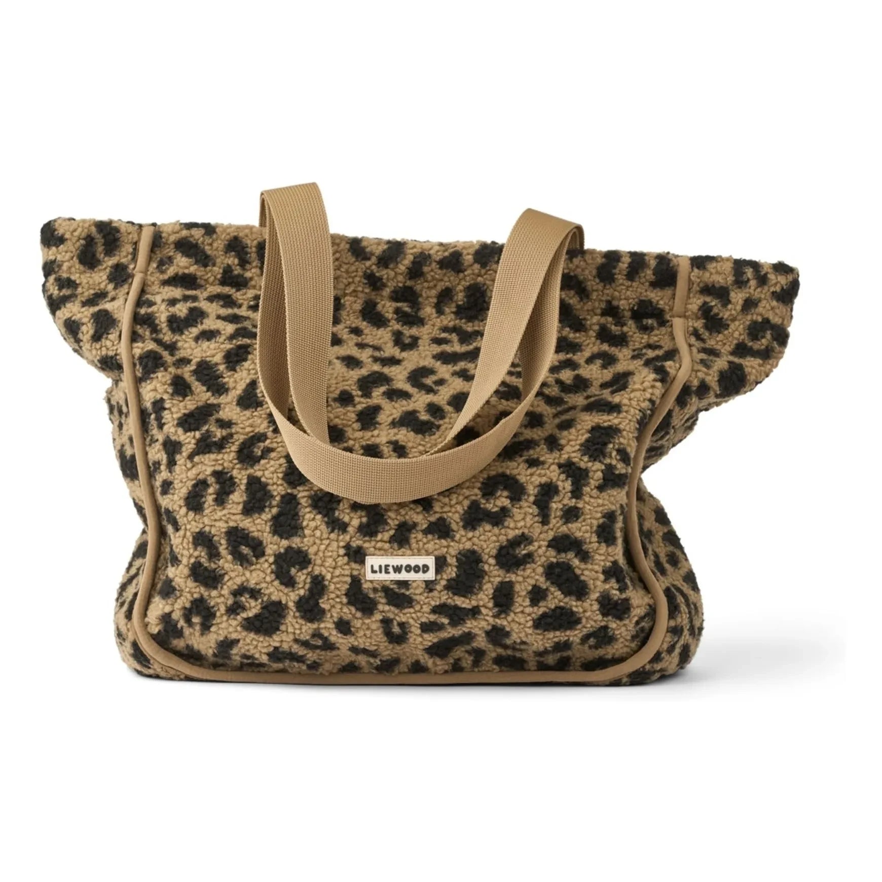 Liewood - Bolso tote Sherpa Reed Leopardo Fibra Reciclada | Beige