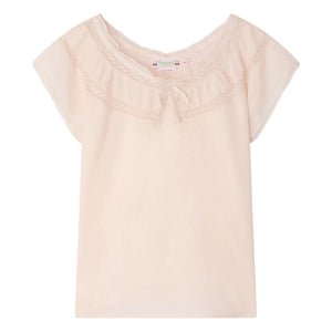 Bonpoint - Blusa de algodón orgánico Leana | Rosa empolvado