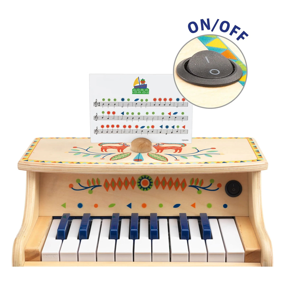 Djeco - Piano electrónico de 18 teclas