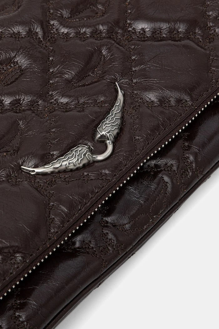 Bolso de piel ZADIG&VOLTAIRE ROCK II VINTAGE MONOGRAM